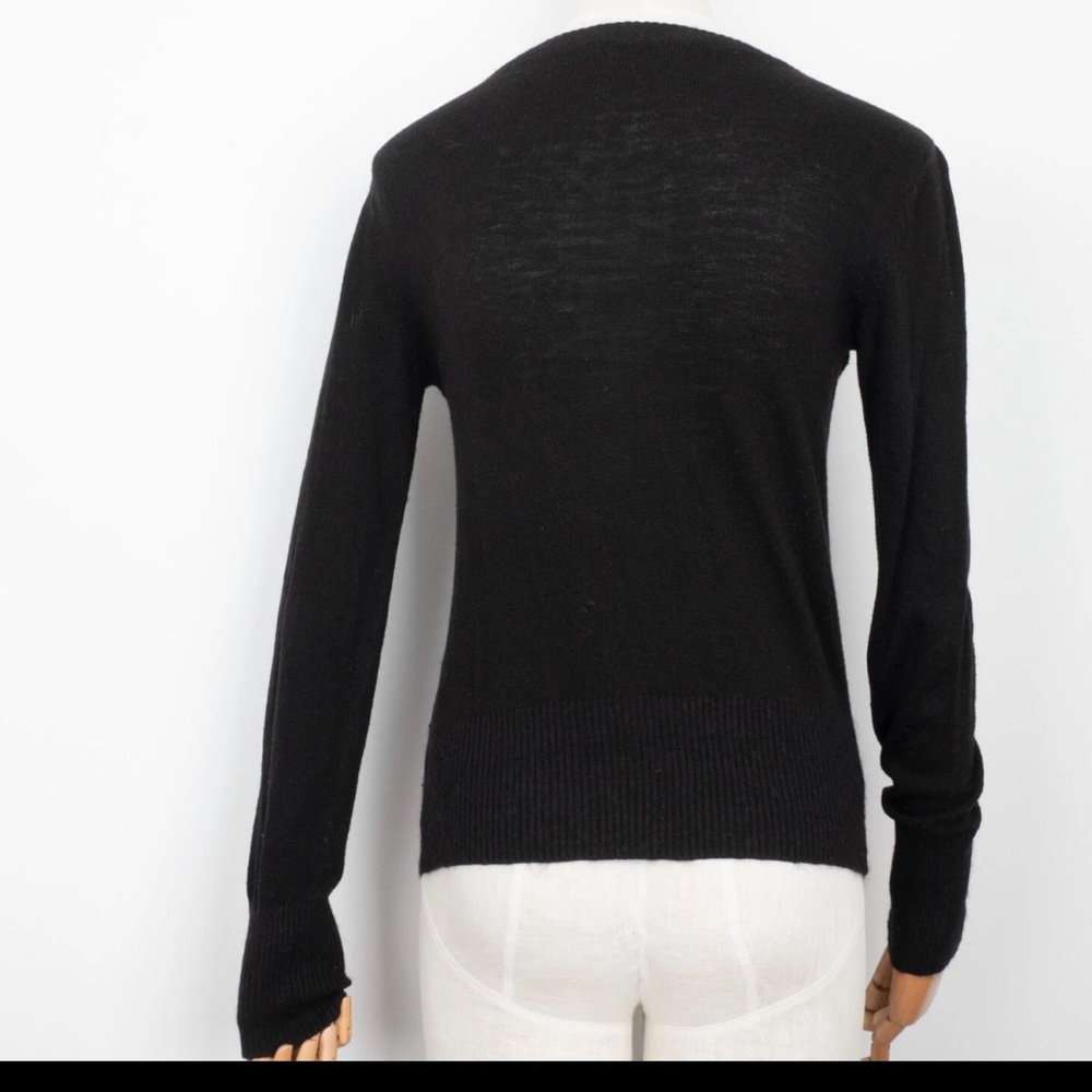 Dolce & Gabbana Vintage ButtonUp V-Neck Tight Knit Cotton Cardigan M $789 - Picture 6 of 14